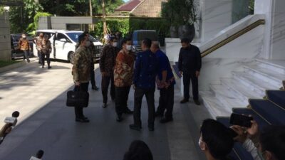 Sambangi Surya Paloh di NasDem Tower, Prabowo: Diundang Kawan, Saya Datang