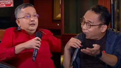 Trimedya Panjaitan ke Eko Kuntadhi: Jujur! Relawan Ganjar Duitnya dari Sopo?