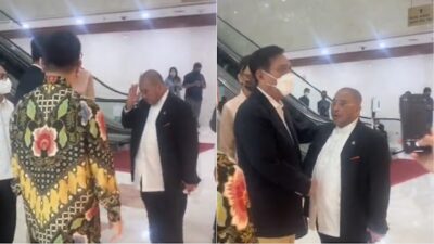 Sekjen PKS Aboe Bakar Al Habsyi Hormat Grak Padanya, Menko Luhut Tersenyum