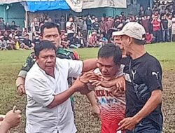 Viral! Anggota Fraksi Gerindra DPRD Tangsel Edy Mamat Pukul Wasit Saat Tanding Sepakbola