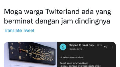 Viral! Shopee Larang Penjual Jam Dinding Kaligrafi Kalimat Tauhid