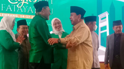 Kemesraan Prabowo dan Elite PKB di Arena Kongres Fatayat NU