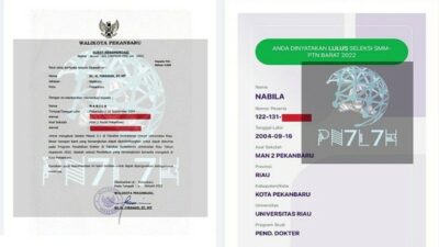 Heboh! Anak Pejabat Riau Masuk FK Unri Pakai Surat Rekomendasi, Netizen: Jalur Orang Dalam