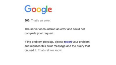 Google Search Down, Sejumlah Pengguna Tak Bisa Buka Mesin Pencari