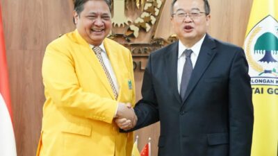 PKC Sambangi Partai Golkar, Airlangga Janjikan Stabilitas Politik Untuk Investasi China