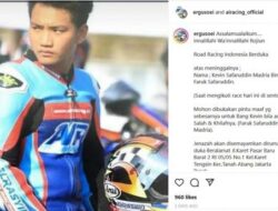 Kronologi Meninggalnya Pembalap Indonesia Kevin Safaruddin Karena Kecelakaan di Sirkuit Sentul