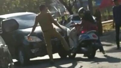 Tega Tendang Pemotor Perempuan Hingga Terjerembab, ASN Pemkab Sinjai Ditangkap Polisi