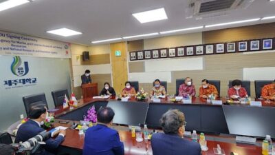 Megawati ke Korsel, Hadari Penandatanganan MoU BRIN Dengan Jeju National University