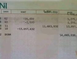Wow! Uang Rp.14 Triliun Lebih Masuk ke Rekening Staf Kantor DPRD di Buol Sulteng