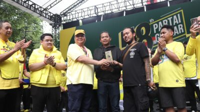 Puluhan Peserta Ikuti Moto Fest Fokusmaker di Jalan Sehat HUT Ke-58 Partai Golkar