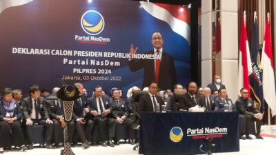 Anies Baswedan Tak Jalan Sendiri, Seluruh Kader Nasdem di Daerah Sudah Bergerak