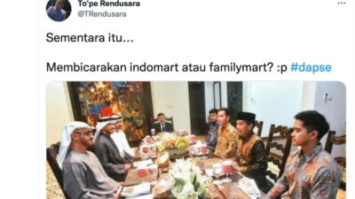 Jokowi Ajak Anak-Mantu Bertemu Presiden UEA MBZ, Politisi Demokrat: Familymart?