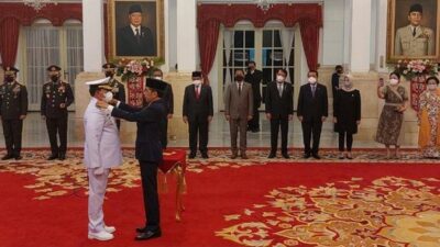 Jokowi Resmi Lantik Laksamana Yudo Margono Jadi Panglima TNI