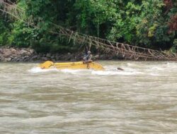 Jembatan Gantung Putus, 1 Anggota TNI dan 3 Polisi Hanyut di Sungai Digul Pegubin Papua