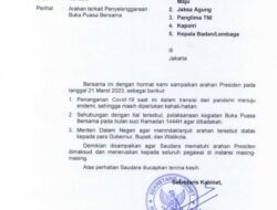 Jokowi Larang Menteri Hingga Kepala Badan/Lembaga Gelar Buka Puasa Bersama