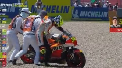 Apes di MotoGP AS 2023, Joan Mir Ungkap Penyebabnya Jatuh Hingga Gagal Finis