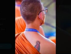 Heboh! Ada Tato Bunda Maria di Punggung Biksu, Warganet Jadi Tebak-Tebakan Agama