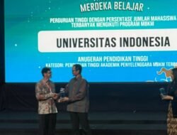 UI Kembali Raih Penghargaan Anugerah MBKM dari Kemendikbudristek
