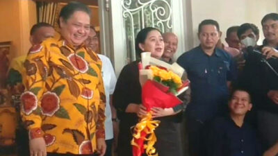 Terima Bunga Kuning-Merah dari Airlangga Hartarto, Puan: Semoga Berlanjut Hingga 14 Februari