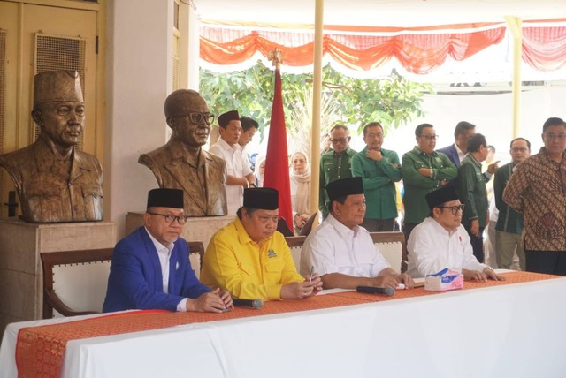 Ini Piagam Deklarasi Dukungan Gerindra, PKB, Partai Golkar Dan PAN ...