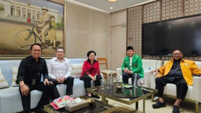 Ketum PPP, Hanura, Perindo Menghadap Megawati di Kantor DPP PDIP