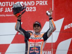 Absen Hampir Setahun, Marc Marquez Akhirnya Naik Podium di MotoGP Jepang 2023