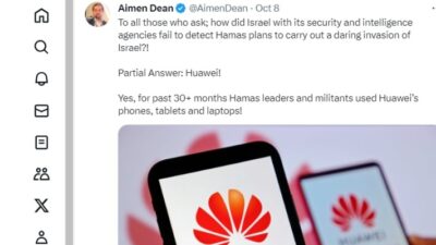 Hamas Sukses Serang Israel Berkat Hp, Tablet dan Laptop Huawei?