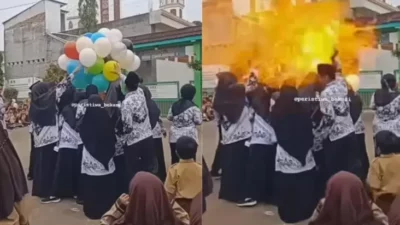 Balon Gas Meledak Saat Perayaan Hari Guru di Bekasi, Sejumlah Orang Terluka
