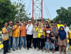 Warga Indramayu Senang Bambang Hermanto Realisasikan Jembatan Gantung di Desa Krasak