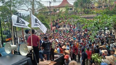 400 Hektar Lahan Garapan Dikuasai Mafia Tanah, Ratusan Petani Lamtim Demo di Kantor BPN Lampung