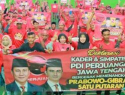 Kader dan Simpatisan PDIP Jateng Yakin Prabowo-Gibran Menang Satu Putaran