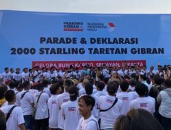 Mongol dan Andika Kangen Band Hadiri Ribuan Starling Deklarasi Dukung Gibran