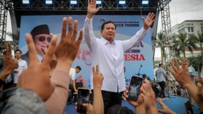 Di Hadapan Ribuan Ojol, Prabowo Sumpah Bakal Kerja Sekuat Tenaga Demi Makmurkan Rakyat