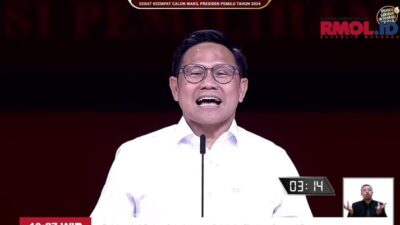 Cak Imin Bingung Ditanya Gibran Soal LPF: Ini Diskusi! Bukan Tebak-tebakan!