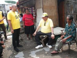 Bang Zaki Dampingi Airlangga Hartarto Blusukan di Cengkareng