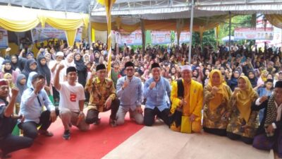 Prabowo-Gibran Unggul Telak, Ribuan Warga Banten Gelar Tasyakuran
