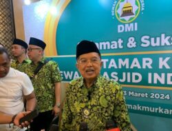 JK Kembali Terpilih Aklamasi Jadi Ketua Umum Dewan Masjid Indonesia