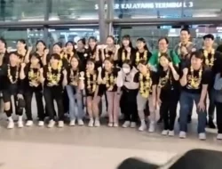 Red Sparks Mendarat di Jakarta Siap Tanding Lawan Indonesia All Star