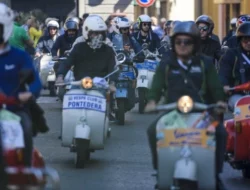 Pecinta Vespa di Seluruh Dunia Napak Tilas di Vespa World Days Pontedera, Italia 2024