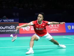 Kalah Dari Peringkat 36 Dunia, Juara Bertahan Anthony Ginting Gugur di 16 Besar Singapore Open 2024