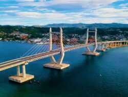 Jembatan Merah Putih Terpanjang di Timur, Berteknologi Canggih Anti Gempa Telan Biaya Rp.700 Miliar