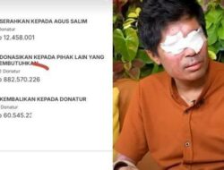 Nasib! Agus Salim Hanya Dapat Donasi Rp. 12 Juta, Donatur Pilih Dikembalikan Atau Diberi Ke Yang Lebih Butuh