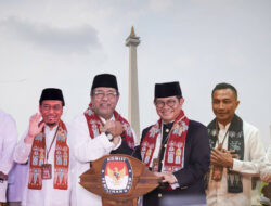 Survei Indikator: Ridwan Kamil-Suswono 40,5%, Pongrekun-Kun 4,8%, Pramono-Rano Karno 42,1%