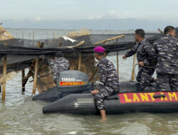 TNI AL Kerahkan Kopaska dan Dislambair Bongkar Pagar Laut di Perairan Tangerang