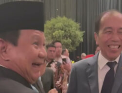 Momen Prabowo, Jokowi dan SBY Bertemu di Pernikahan Putra Hatta Rajasa dan Cucu JK