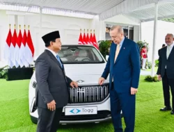 Simbol Persahabatan, Erdogan Hadiahi Prabowo Mobil Listrik TOGG