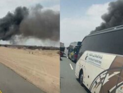 Kecelakaan Maut Bus Jamaah Umrah Indonesia di Jeddah: Tabrak Mobil, Terbalik dan Terbakar