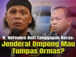Hercules Singgung ‘Jenderal Ompong’ Yang Ingin Tumpas Ormas: Mau Gigit Pakai Apa?