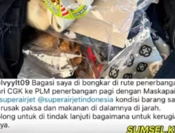 Miris! Bagasi Penumpang Pesawat Rute Jakarta-Palembang Bagasi Dirusak dan Dijarah