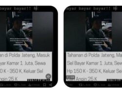 Viral Tarif Pungli Rutan Polda Jateng: Bayar Kamar Rp. 1 Juta Hingga Sewa Hp Rp. 150 Ribu Per Jam